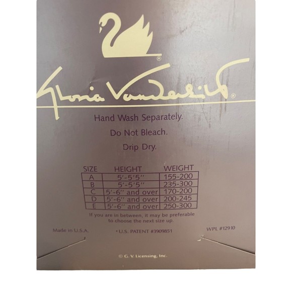 Vintage NWT Gloria Vanderbilt day sheer pantyhose black size D NEW‎ VTG - Picture 7 of 8
